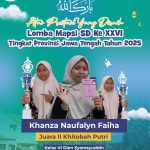 Prestasi Santri SD MPK Jogonalan dari Ajang Lomba MAPSI SD Ke-XXVI Tingkat Provinsi Jawa Tengah Tahun 2025