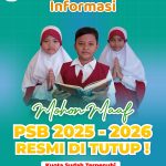 Pendaftaran PSB SD MPK Jogonalan TA. 2025/2026  Resmi Ditutup​